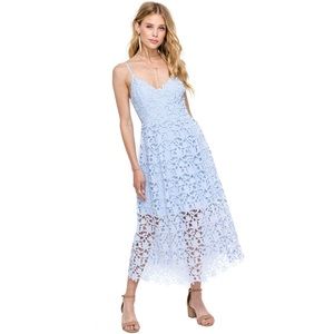 ASTR The Label Lace Midi Dress